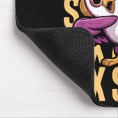 Funny Christmas Cool Owl Dabbing Xmas Dab Six Seve Muismat (Hoek)