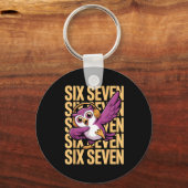 Funny Christmas Cool Owl Dabbing Xmas Dab Six Seve Sleutelhanger (Voorkant)