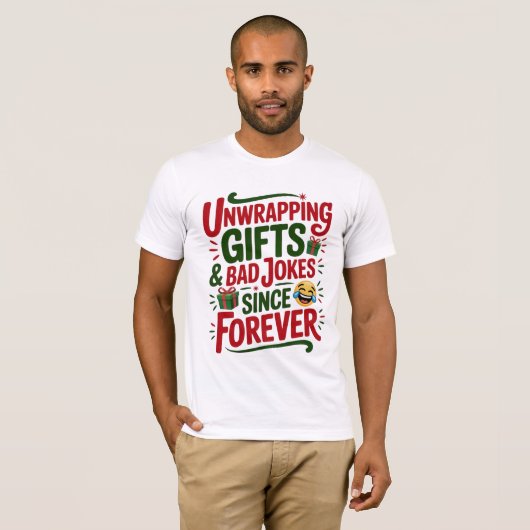 Funny Christmas Dad Joke Shirt (Voorkant volledig)
