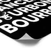 Funny Christmas Dasher Dancer Prancer &amp; Bourbo Poster (Hoek)