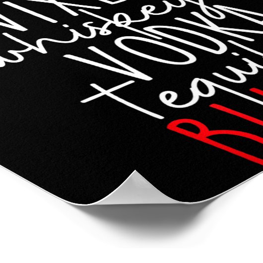 Funny Christmas Dasher Dancer Prancer Vixen Whiske Poster (Hoek)