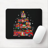 Funny Christmas Decor Firefighter Truck Christmas  Muismat (Met muis)