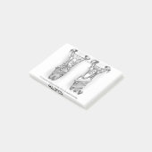 Funny Christmas Decoration Cartoon Humor Post-it® Notes (Schuin)