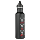 Funny Christmas Deer Hunters All of Santa's Reinde Waterfles (Links)