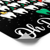 Funny Christmas Dentist Xmas Dental Oh Dentistree  Poster (Hoek)