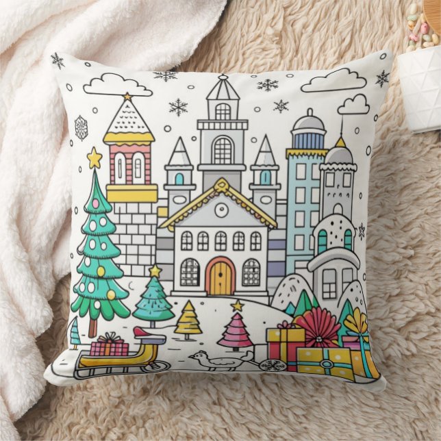 Funny Christmas Design cushion Kussen (Deken)