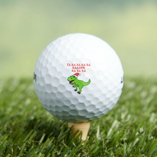 Funny Christmas Dinosaur Golfballen (Insitu Shirt)