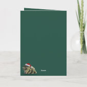 Funny Christmas dinosaur Kaart (Achterkant)