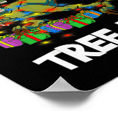 Funny Christmas Dinosaur Tree Rex Men Women Kids G Poster (Hoek)