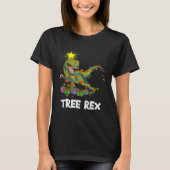 Funny Christmas Dinosaur Tree Rex Men Women Kids G T-shirt (Voorkant)