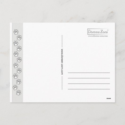 funny Christmas dog Boxer puppy Feestdagenkaart (Achterkant)