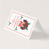 Funny Christmas Dog Holiday Leuke Dog Gevouwen Kaa Kaart (Voorkant)