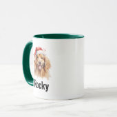 Funny Christmas Dog Mug Holiday Gift Pet Lover  Mok (Voorkant links)