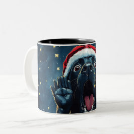 Funny Christmas dog Mugs | Merry Christmas Mug Tweekleurige Koffiemok
