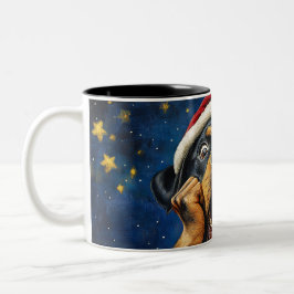Funny Christmas dog Mugs | Merry Christmas Mug Tweekleurige Koffiemok