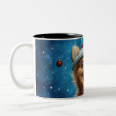 Funny Christmas dog Mugs | Merry Christmas Mug Tweekleurige Koffiemok (Links)