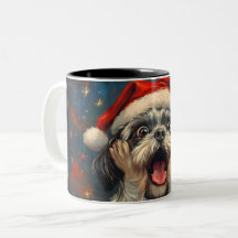 Funny Christmas dog Mugs | Merry Christmas Mug