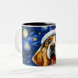 Funny Christmas dog Mugs | Merry Christmas Mug Tweekleurige Koffiemok