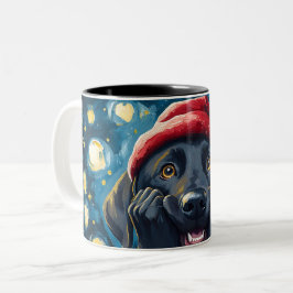 Funny Christmas dog Mugs | Merry Christmas Mug Tweekleurige Koffiemok