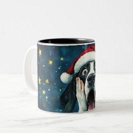 Funny Christmas dog Mugs | Merry Christmas Mug Tweekleurige Koffiemok