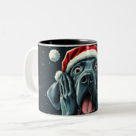 Funny Christmas dog Mugs | Merry Christmas Mug Tweekleurige Koffiemok