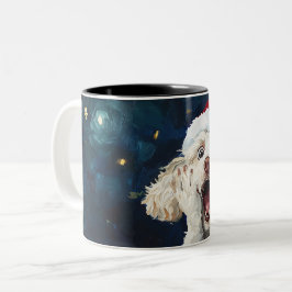 Funny Christmas dog Mugs | Merry Christmas Mug Tweekleurige Koffiemok