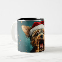 Funny Christmas dog Mugs | Merry Christmas Mug