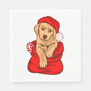 Funny Christmas Dog Xmas Met Honden Servet