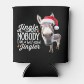 Funny Christmas Donkey Lovers Farm Holiday Animal Blikjeskoeler (Voorkant)