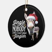Funny Christmas Donkey Lovers Farm Holiday Animal Keramisch Ornament (Links)