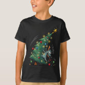 Funny Christmas Dragon Wrecking The Tree Holiday P T-shirt (Voorkant)
