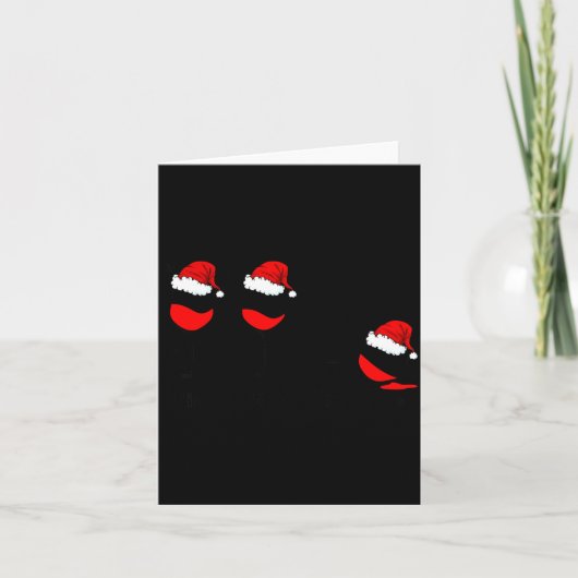 Funny Christmas Drink Drank Drunk Xmas Holiday  Kaart (Voorkant)