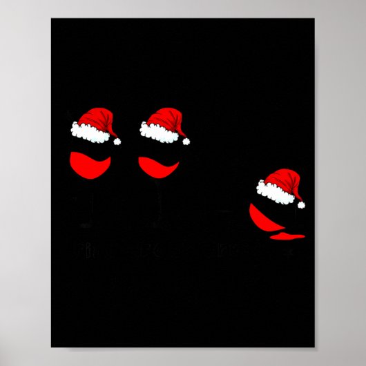 Funny Christmas Drink Drank Drunk Xmas Holiday  Poster (Voorkant)