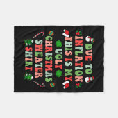 Funny Christmas Due To Inflation This Is My Ugly S Fleece Deken (Voorkant (Horizontaal))