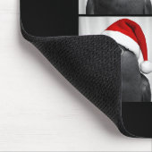 Funny Christmas Eclectus Parrot Santa Photo Booth  Muismat (Hoek)