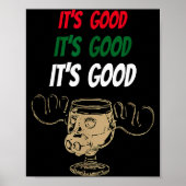Funny Christmas Eggnog It's Good Moose Cup For Egg Poster (Voorkant)