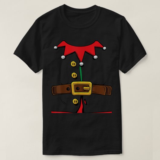 Funny Christmas Elf Costume Design T-shirt (Design voorkant)