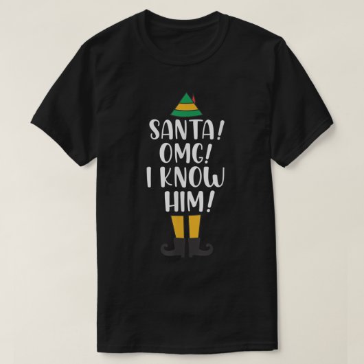 Funny Christmas Elf Holiday Design T-shirt (Design voorkant)