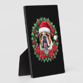 Funny Christmas English Bulldog Tank Top Fotoplaat (Zijkant)