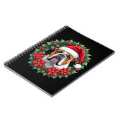 Funny Christmas English Bulldog Tank Top Notitieboek (Linkerzijde)