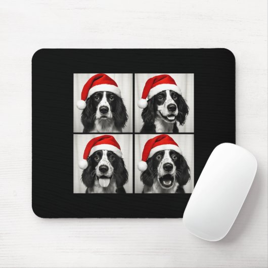 Funny Christmas English Springer Spaniel Santa Pho Muismat (Met muis)