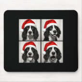 Funny Christmas English Springer Spaniel Santa Pho Muismat (Voorkant)