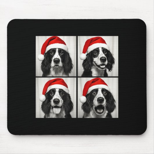 Funny Christmas English Springer Spaniel Santa Pho Muismat (Voorkant)