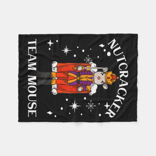 Funny Christmas Family Dance Team Mouse Nutcracker Fleece Deken (Voorkant (Horizontaal))