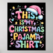 Funny Christmas Family Mathcing This Is My Christm Poster (Voorkant)