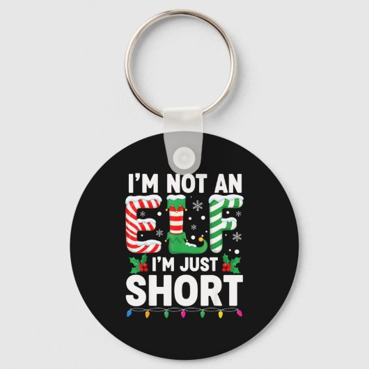 Funny Christmas Family Pajamas I'm Not An Elf I'm Sleutelhanger (Voorkant)