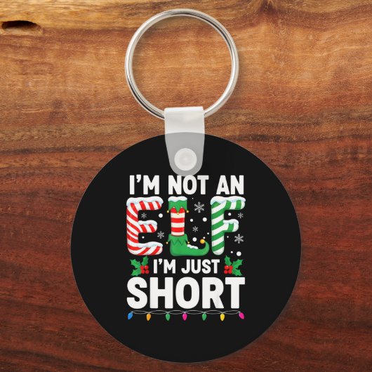 Funny Christmas Family Pajamas I'm Not An Elf I'm  Sleutelhanger (Voorkant)