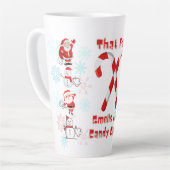 Funny Christmas Fart Humor Latte Mok (Linkerhoek)