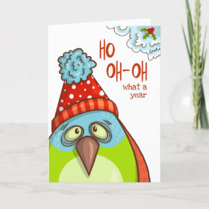 Funny Christmas Feestdagen Gezegden Feestvogel Kaart