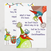 Funny Christmas Feestdagen Wat een jaar is het gew Feestdagenkaart (Voorkant / Achterkant)